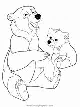 Staring Koda To Kenai Coloring Page For Kids  Free Brother Bear sketch template
