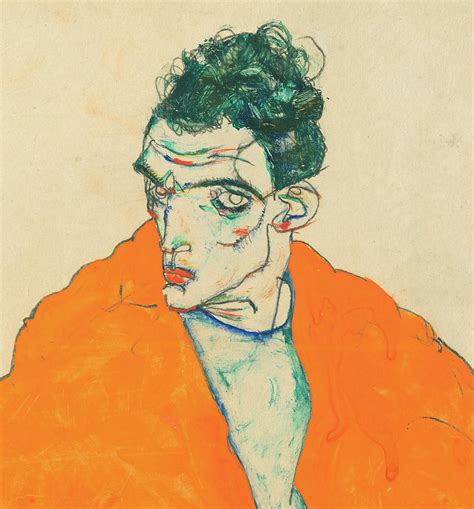 Self-portrait, Detail Painting by Egon Schiele - Fine Art America