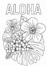 Hawaiian Coloring Sheets For Kids Pages sketch template