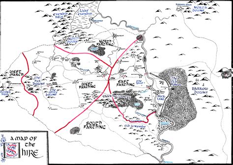 Map of the Shire by Astrogator87 on DeviantArt