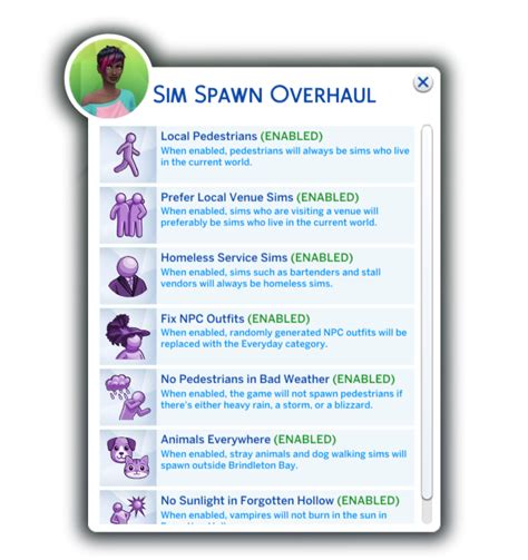 SIM SPAWN OVERHAUL | lotharihoe on Patreon Sims 4 Body Mods, Sims 4 Game Mods, Sims Mods, Sims 4 ...