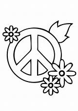 Peace Sign 1 Coloring Page  Free Printable Pages For Kids sketch template
