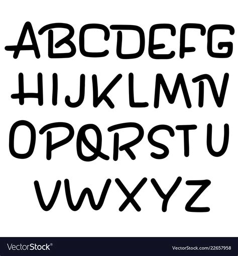 Modern Fonts Alphabet