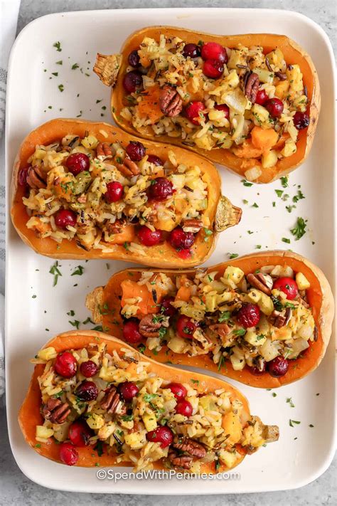 Stuffed Butternut Squash - Spend With Pennies