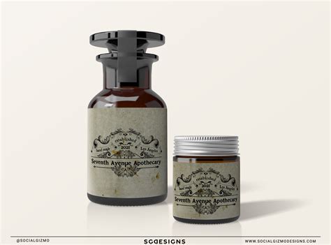 Apothecary Logo Vintage Logo Design Aromatherapy Logo - Etsy