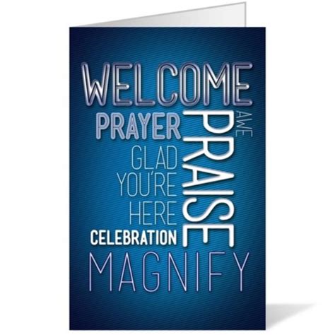 Church Bulletin - Words Welcome 8.5" x 11" - Outreach Marketing