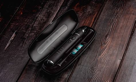 AquaSonic Ultrasonic Toothbrush with 8 Dupont Brush Heads and Case | Groupon