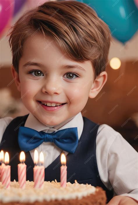 Premium Photo | Happy birthday excited child boy celebrating and having fun at a kids birthday party