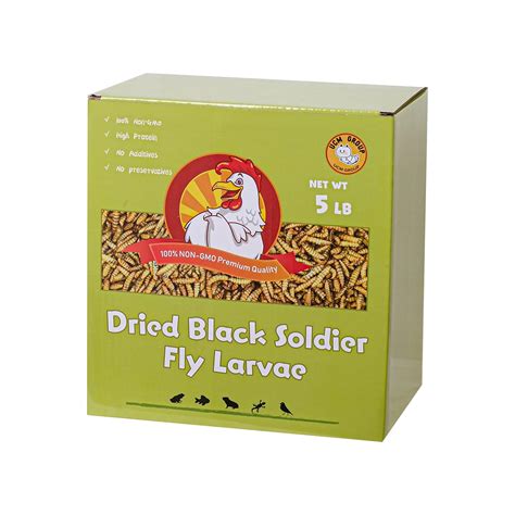 Buy UCM Group 5LB Dried Black Soldier Fly Larvae for Chickens, Birds and Small Pet Online at ...