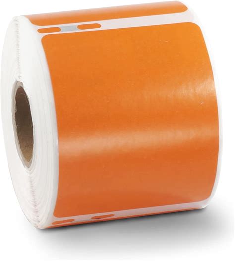 BETCKEY - 1 Big Roll Orange Large Shipping/Name Badge Labels Compatible with DYMO 99014(S0722430 ...