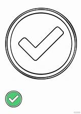 Green Tick Mark Coloring Page In PDF JPG  Download Templatenet sketch template