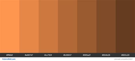 Pastel Orange color shades - ColorsWall