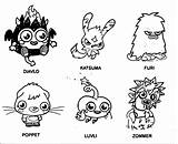 Moshi Monsters 1 Coloring Page  Wecoloringpagecom sketch template