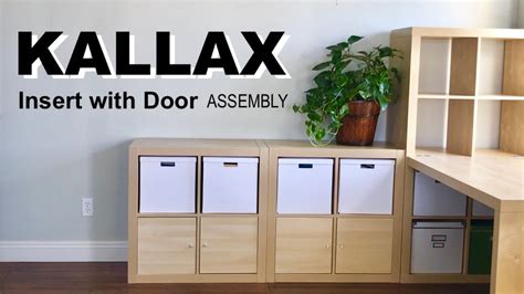 How to Assemble the IKEA Kallax Insert with Door - YouTube