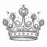 Princess Crown Coloring Page sketch template