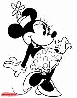 Classic Minnie Mouse Coloring Pages 2  Disneyclipscom sketch template