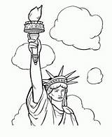 Estatua De La Libertad Para Colorear sketch template