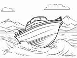 Motorboat Coloring Pages ᗎ Printable Painting Template sketch template