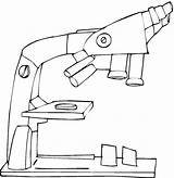 Microscope Coloring Page sketch template