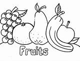 Free Fruit Coloring Pages For Kids sketch template