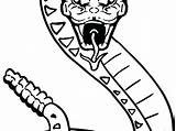 Western Diamondback Rattlesnake Coloring Page Pages sketch template