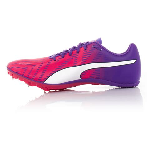 Puma EvoSPEED Sprint 7 Womens Pink Purple Running Spikes Track Shoes Trainers | eBay