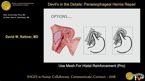 Mesh crural reinforcement for hiatal hernia repair: The devil is indeed ...