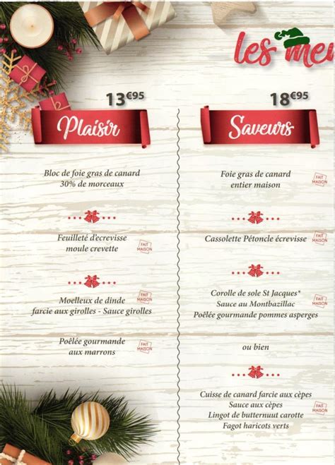 SPAR - Menu de fetes