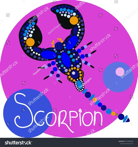 Vector illustration of the zodiac sign Scorpio. - Royalty Free Stock ...