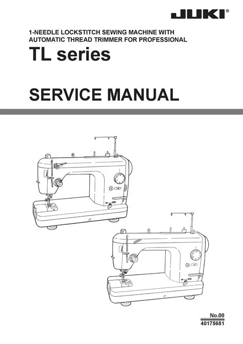 JUKI TL SERIES SERVICE MANUAL Pdf Download | ManualsLib