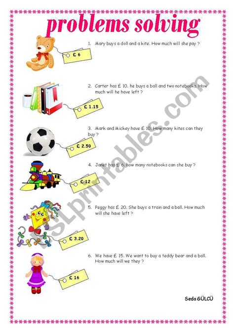 problem solving - ESL worksheet by elam