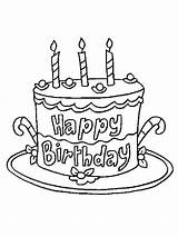 Birthday Cake coloring Pages sketch template
