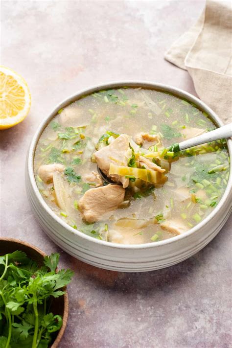 Chicken Lemon Coriander Soup | Indian Ambrosia