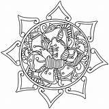 Premium Vector  Mandala coloring For adults sketch template