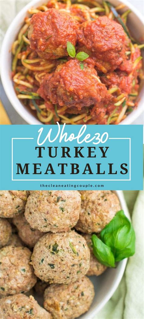 Healthy Turkey Meatballs | Recipe | Healthy turkey recipes, Healthy ...