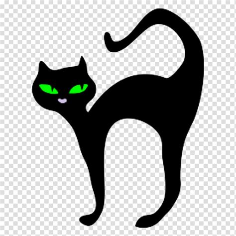Halloween, black cat illustration transparent background PNG clipart ...