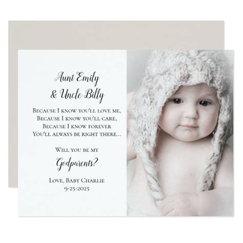 Be My Godparents Proposal Photo Invite #AD Photo, #Invite, #created, #Shop, #Godparents Sip And ...