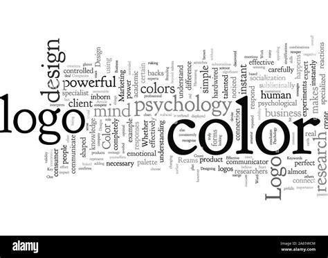 Color Psychology A Key To Effective Logo Design Stock Vector Image & Art - Alamy