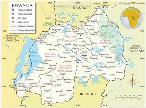 Kigali Map / Administrative Map of Rwanda, Kigali city | Download ...