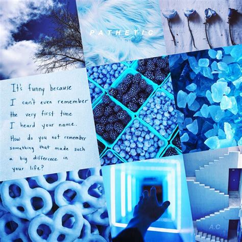 One of my baby blue pastel aesthetic mood board collages from my instagram :) Collage Dorm Room ...