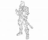 Borderlands 2 Axton Characters  Yumiko Fujiwara sketch template