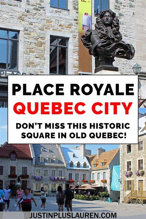 a sign that says place royale quebec city don't miss this historic ...