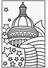 Capitol Building Coloring Page sketch template