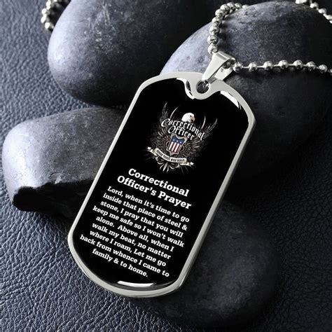 Correctional Officer Prayer Dog Tag Necklace Gift 2 - Etsy