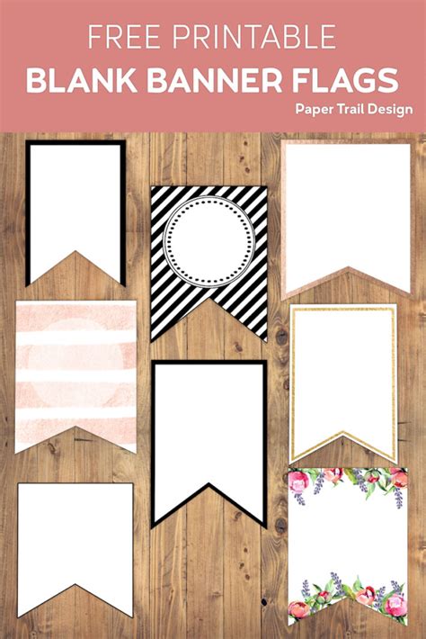 Free Printable Banner Templates {Blank Banners} - Paper Trail Design