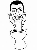 Skibidi Toilet coloring Pages  ColoringLib sketch template