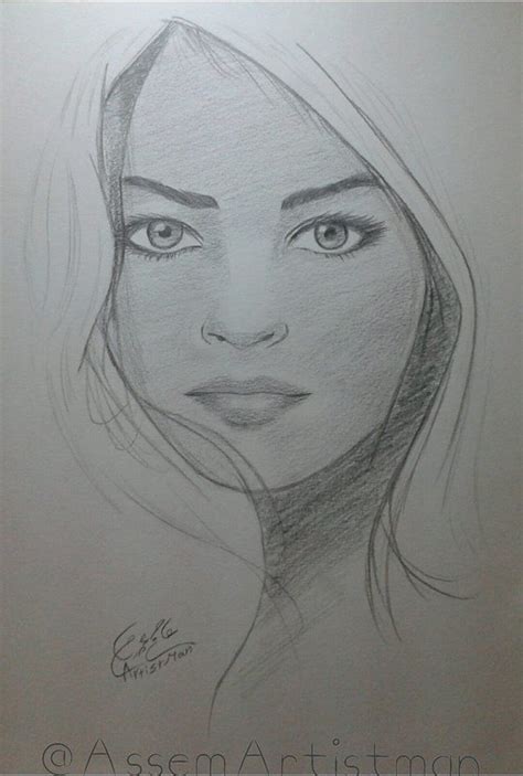 رسم وجه امرأة بالرصاص – عاصم عصام | Art drawings sketches, Pencil art drawings, Pencil drawings