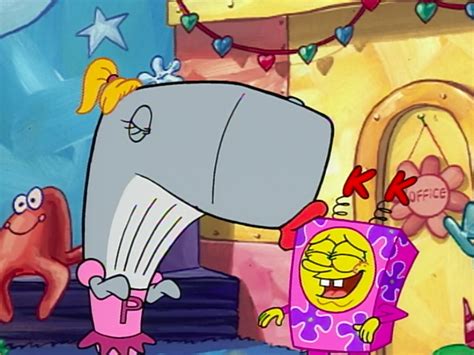 Image - SpongeBob SquarePants - Pearl kissing SpongeBob.png ...