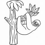 Cartoon Sloth Coloring Pages  XColoringscom sketch template