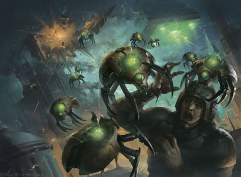 Canoptek Scarab Swarm MtG Art from Warhammer 40000 Set by Alexey ...